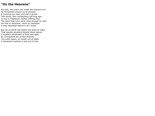 Poems/On_the_Heavens screenshot