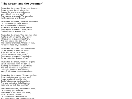 Poems/The_Dream_and_the_Dreamer screenshot
