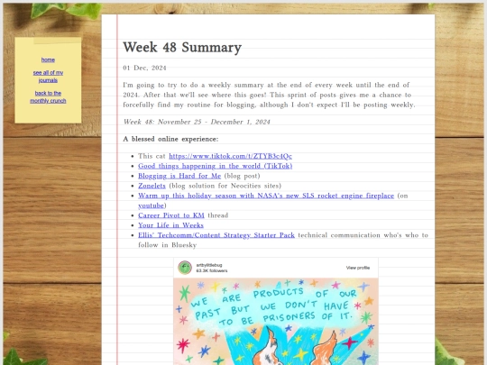 journal/posts/2024-12-01-Week-48-Summary screenshot