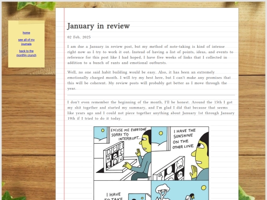 journal/posts/2025-02-02-January-in-review screenshot
