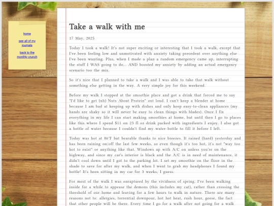 journal/posts/2025-05-17-Take-a-walk-with-me screenshot