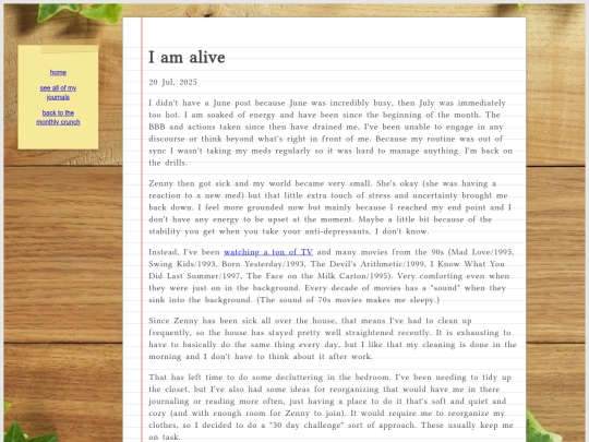 journal/posts/2025-07-20-I-am-alive screenshot
