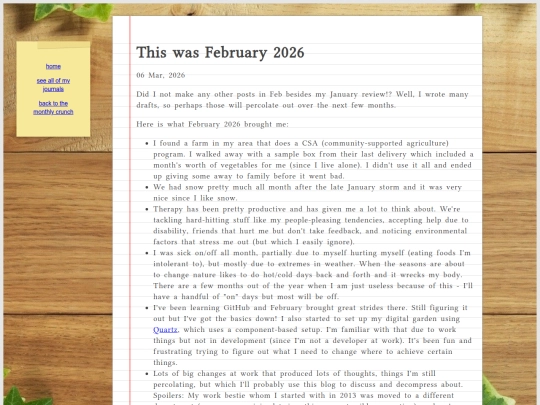 journal/posts/2026-03-06-This-was-February-2026 screenshot