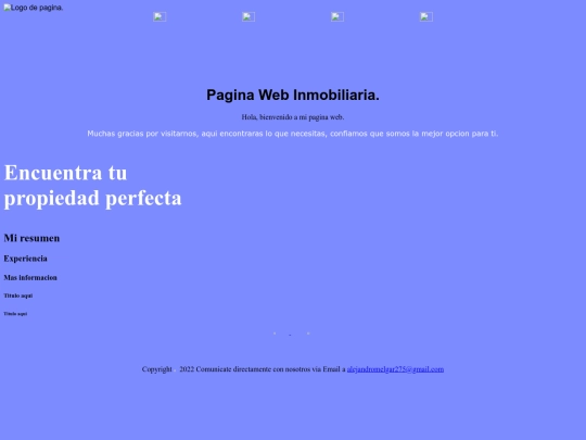 Menu De Pagina Web/Portada screenshot