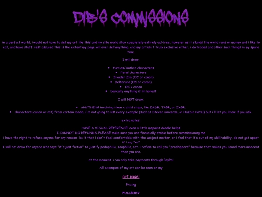 commissions screenshot
