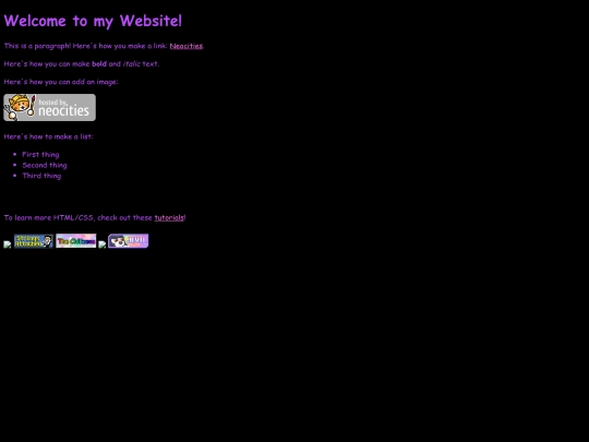 links screenshot
