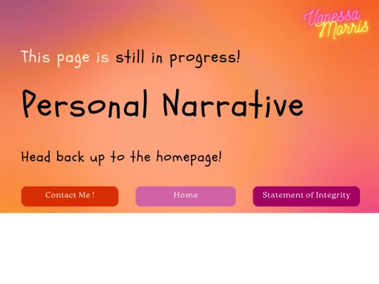 personalnarrative screenshot