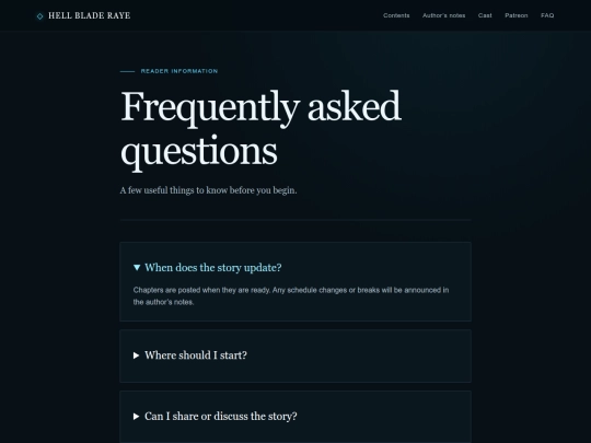 faq screenshot