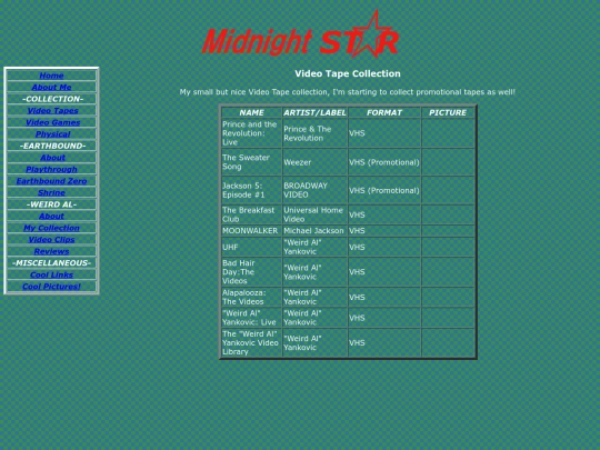 COLLECTION/tapes screenshot