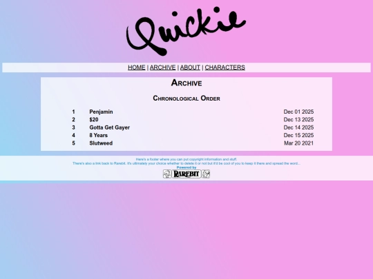 archive screenshot
