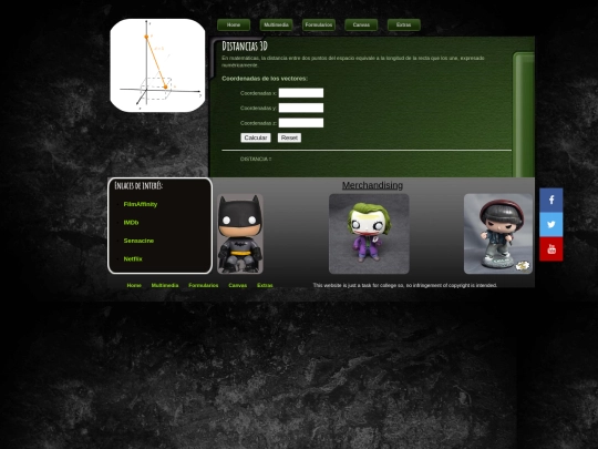 WebPage/Distancia3D screenshot