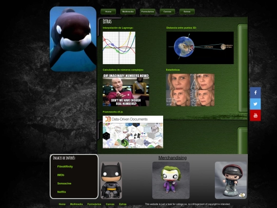WebPage/Extras screenshot