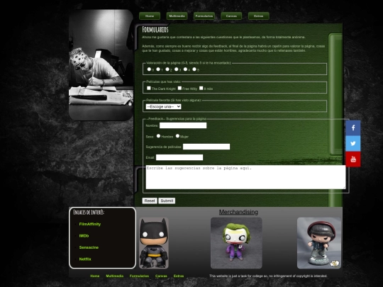 WebPage/Formularios screenshot