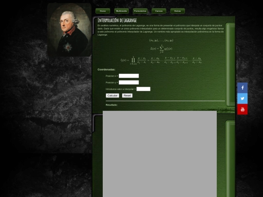 WebPage/Lagrange screenshot