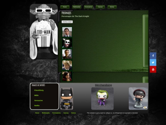 WebPage/Personajes screenshot