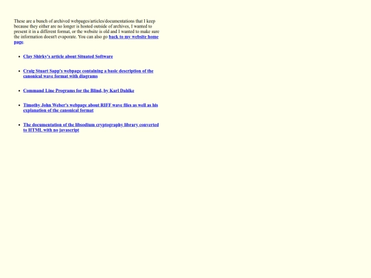 archive screenshot