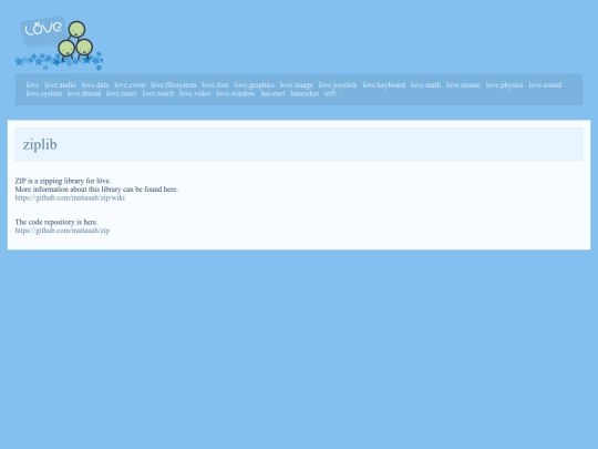 archive/love2d/wiki/ziplib screenshot