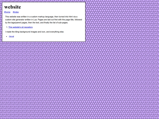 garden/website screenshot