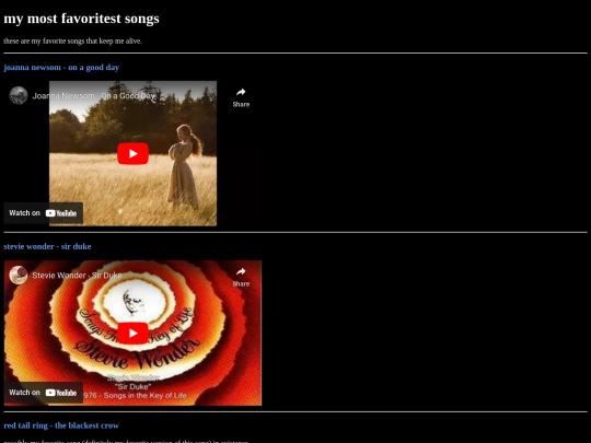 songs screenshot