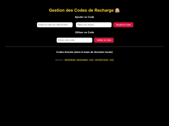 codes_recharge screenshot