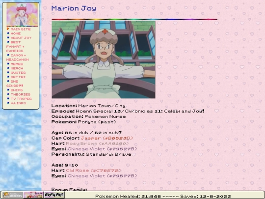 nursejoyshrine/canon/marion screenshot