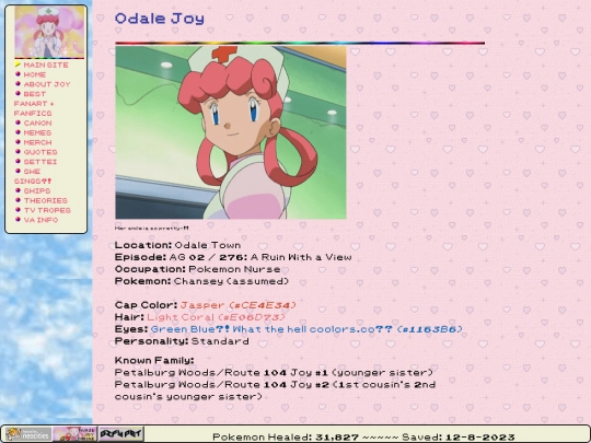 nursejoyshrine/canon/odale screenshot