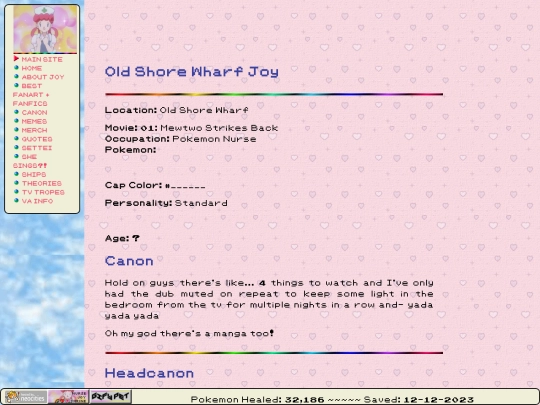 nursejoyshrine/canon/oldshorewharf screenshot