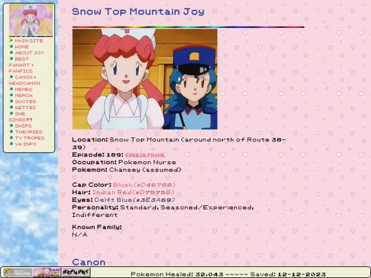 nursejoyshrine/canon/snowtop screenshot