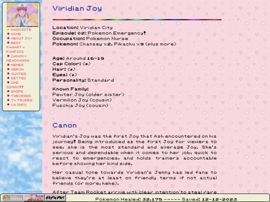 nursejoyshrine/canon/viridian screenshot