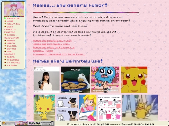 nursejoyshrine/memes screenshot