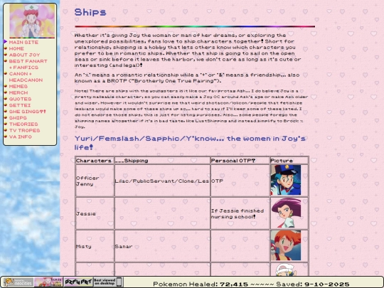 nursejoyshrine/ships screenshot