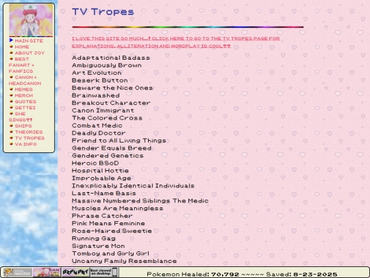 nursejoyshrine/tvtropes screenshot