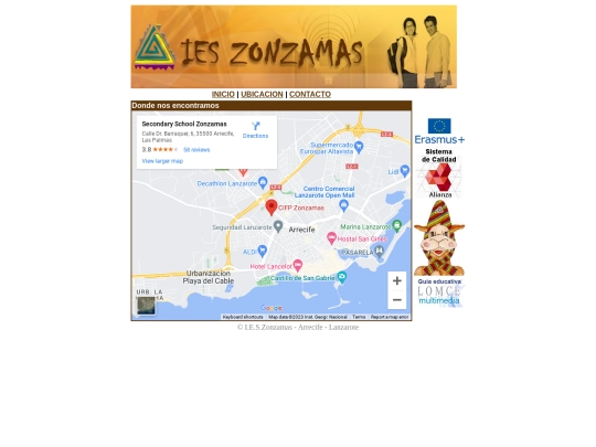 Página zonzamas/html/ubicacion screenshot