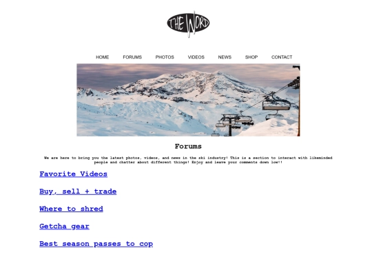 forums screenshot