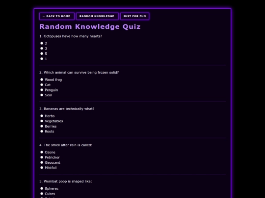 quiz screenshot