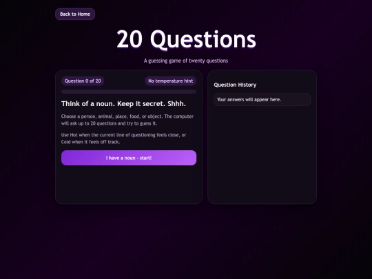 twentyquestions screenshot