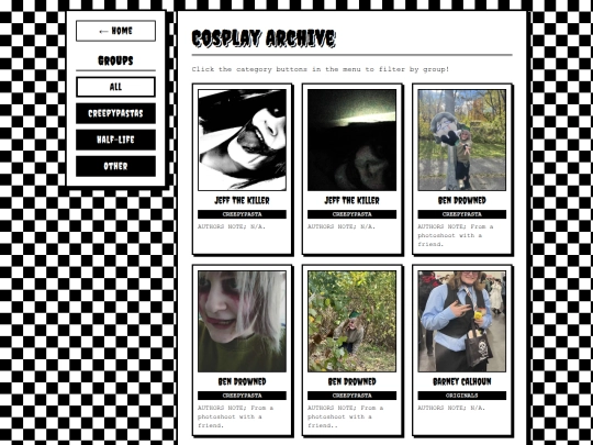 cosplays screenshot