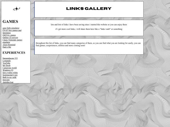 Links screenshot