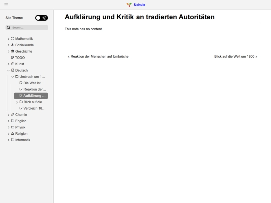 Deutsch/Umbruch um 1800/Aufklärung und Kritik an tradierten Autoritäten screenshot