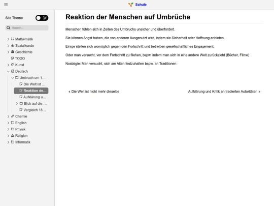 Deutsch/Umbruch um 1800/Reaktion der Menschen auf Umbrüche screenshot