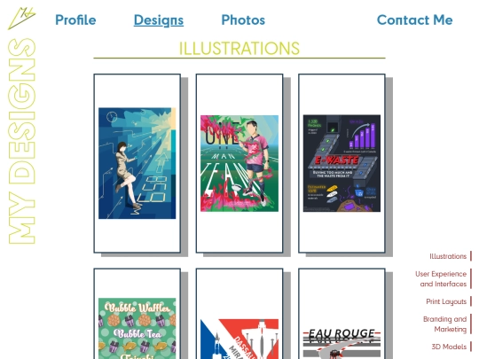 designs-grid screenshot