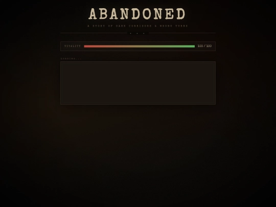 abandoned screenshot
