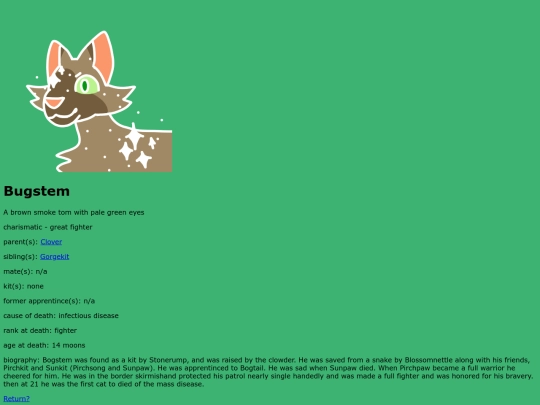 Bugstem screenshot