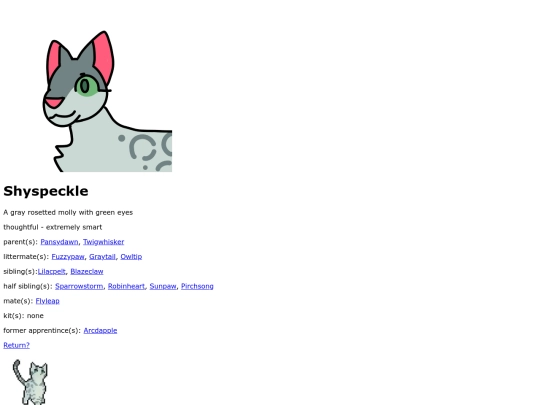 Shyspeckle screenshot
