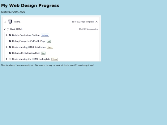 progress screenshot