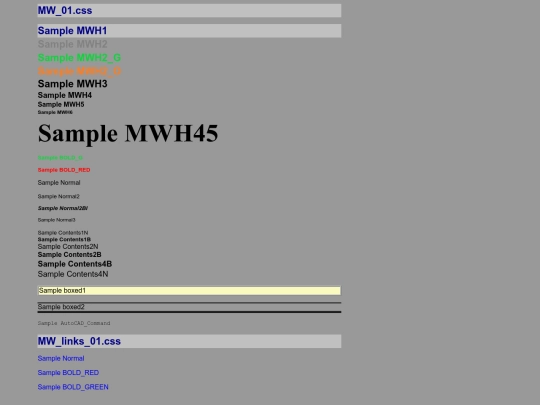 mypages/Sample CSS MW_01 screenshot