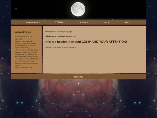 experiments/space screenshot