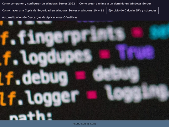 Homepage screenshot