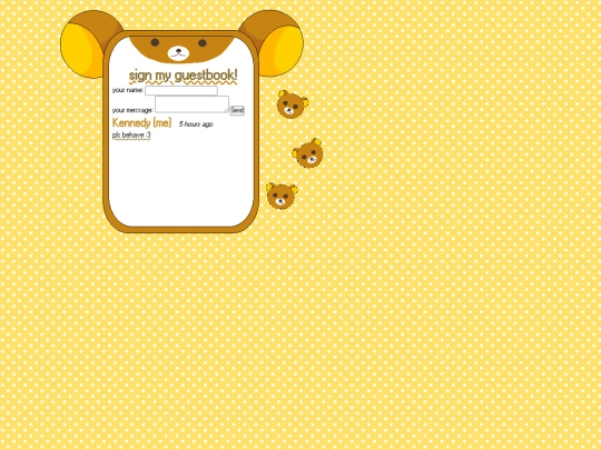guestbook/rilakkuma screenshot