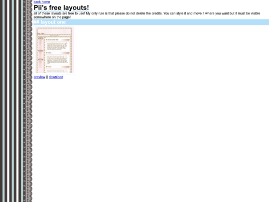 layouts screenshot